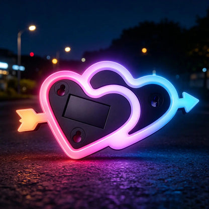 Ambient Lighting Rechargeable Heart Suction Cup Neon Decor Rv