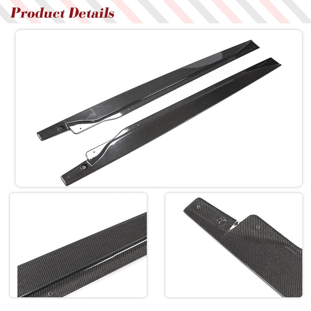 For BMW I3 I01 2014-2020 Carbon Side Skirts Fiber Door Bumper