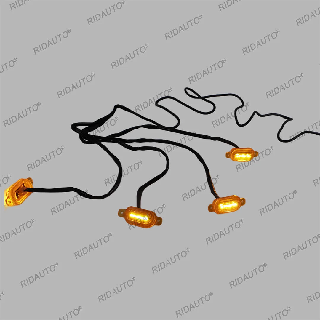 For Replacement Grille Amber LED Lamp Pickup Truck Hilux Travo