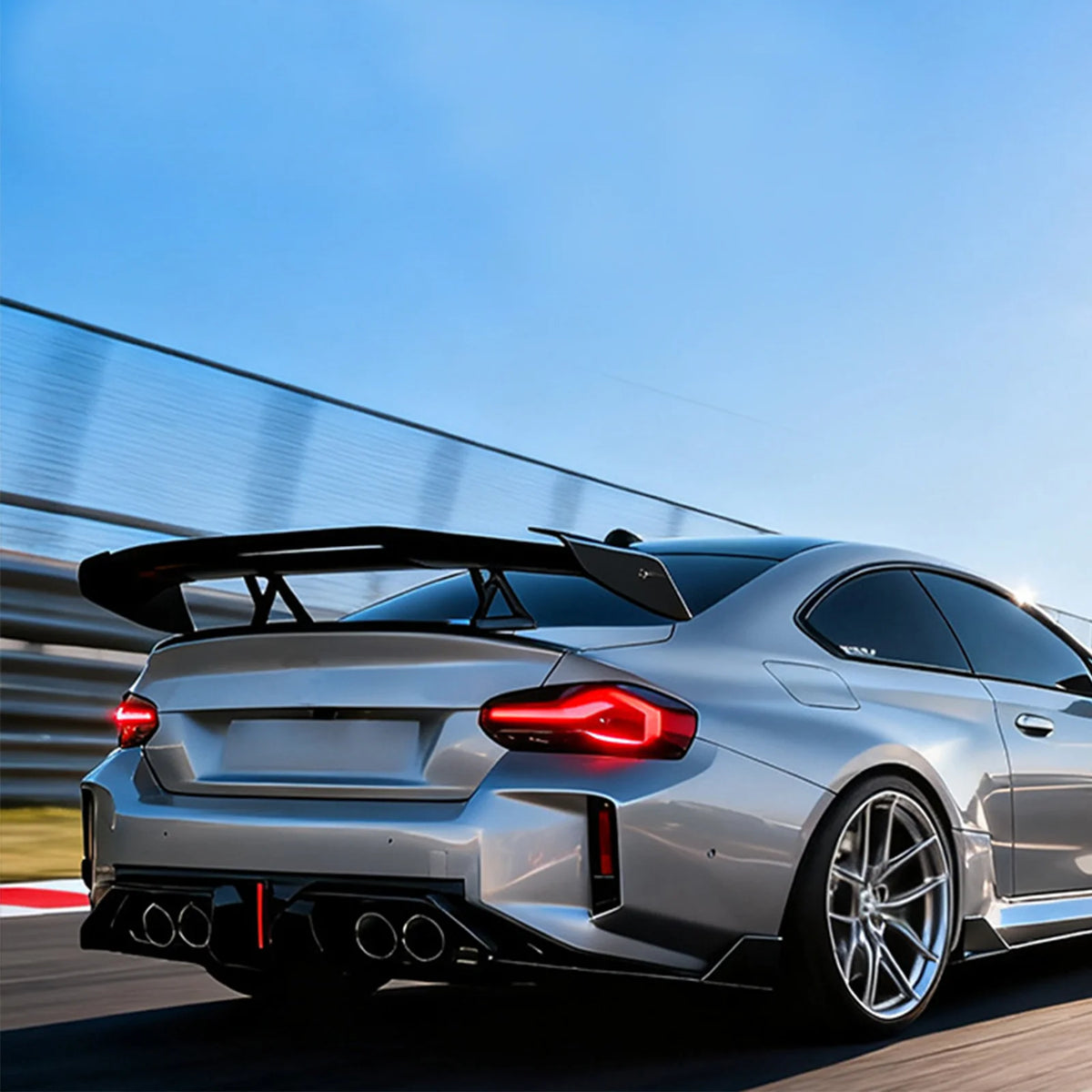 For BMW M2 G87 2023 2024 Rear Bumper Lip Diffuser Spoiler