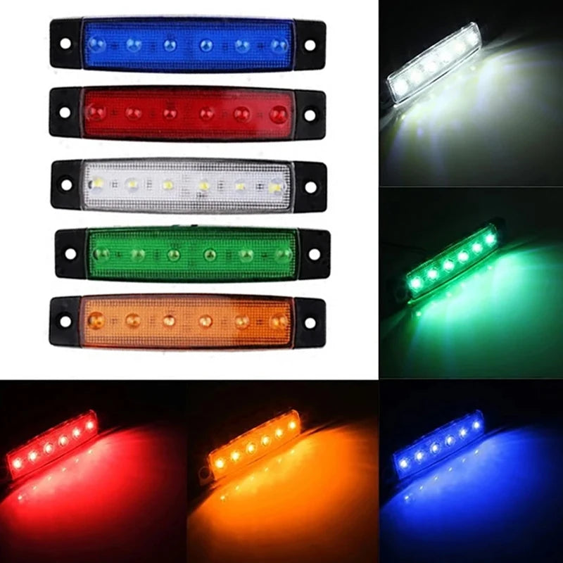 2PCS Truck Side 12 24V Lorry Trailer Marker Indicators