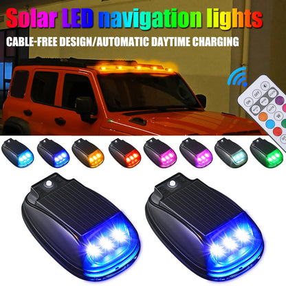 Roof Solar Remote Control Wiring Flash Navigation Motorcycle