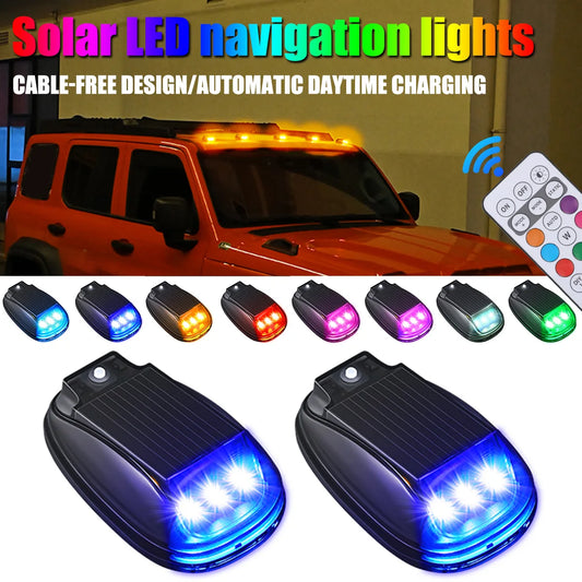 Roof Solar Remote Control Wiring Flash Navigation Motorcycle