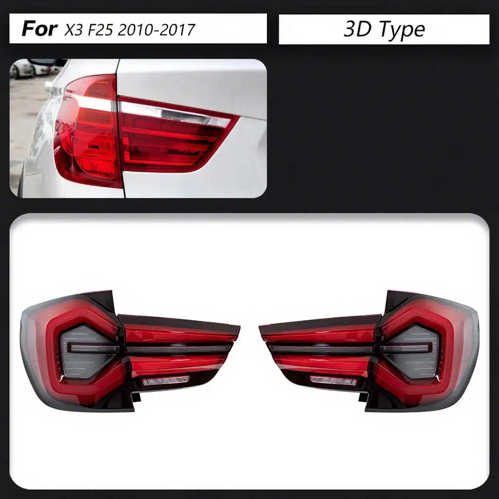 For BMW X3 F25 LED Tail Assembly 2010-2017 Upgrade Dynamic