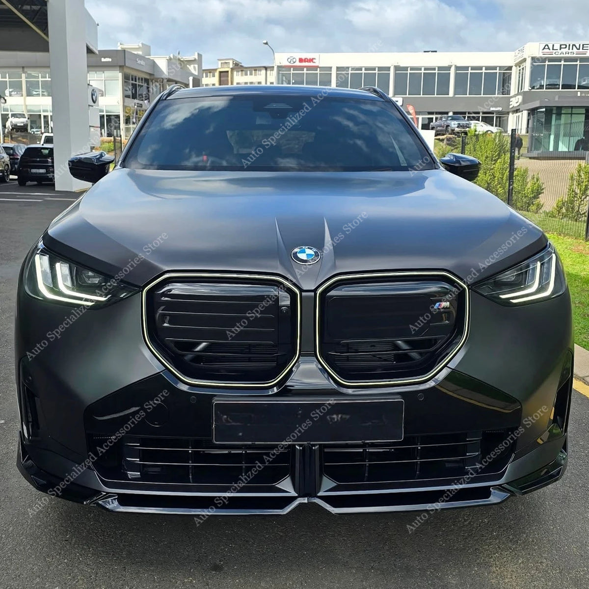 For BMW X3 G45 M50 M M Performance Gloss Black ABS Front Bumper