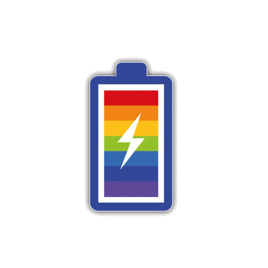 N341 Sticker Lgtb Gay Pride Rainbow Battery Waterproof Vinyl