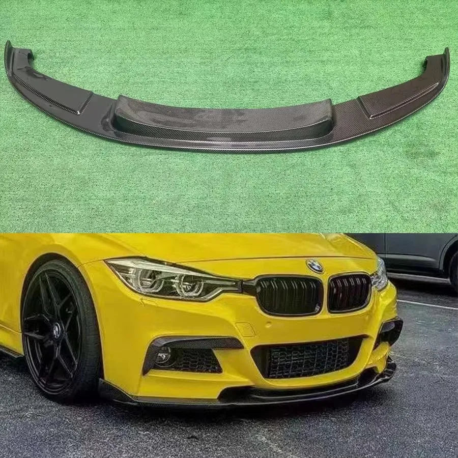 For BMW 3 Series F30 F35 Carbon Fiber Front Bumper Lip Diffuser