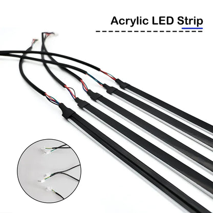 Ambient Colors Acrylic Strips RGB Interior Music Mood Lighting