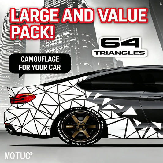 2PCS Camo large-area Triangular Body Decals Tuning Outdoor