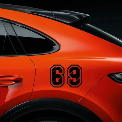 Sticker No Background Figures Racing Number Helmet Vinyl Decals