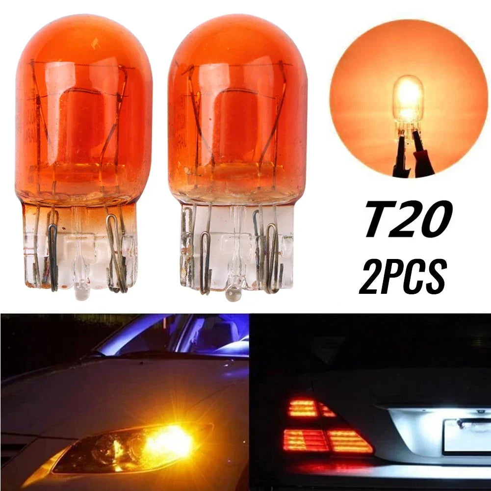 2PCS T20 7443 W21 5W Turn Stop Brake Tail