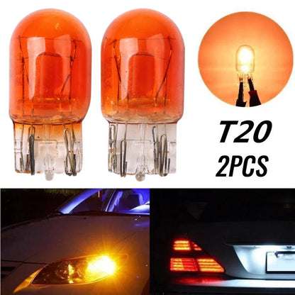 2PCS T20 7443 W21 5W Turn Stop Brake Tail