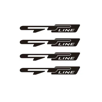 For Gt Line 4X Sticker Automobile Wheel Rims Rings Decorate