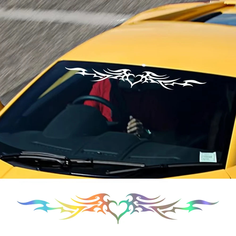 Heart Wings Sticker Windshield Decor Decal Outdoor self-adhesive