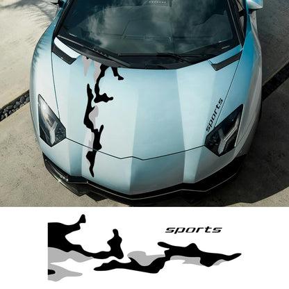 Creative Engine Hood Sticker Waterproof Body Modified Sports