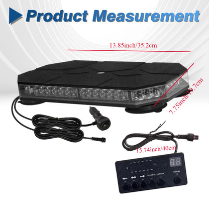 12-24v 42LED Strobe Warning Roof Emergency Safety Flashing