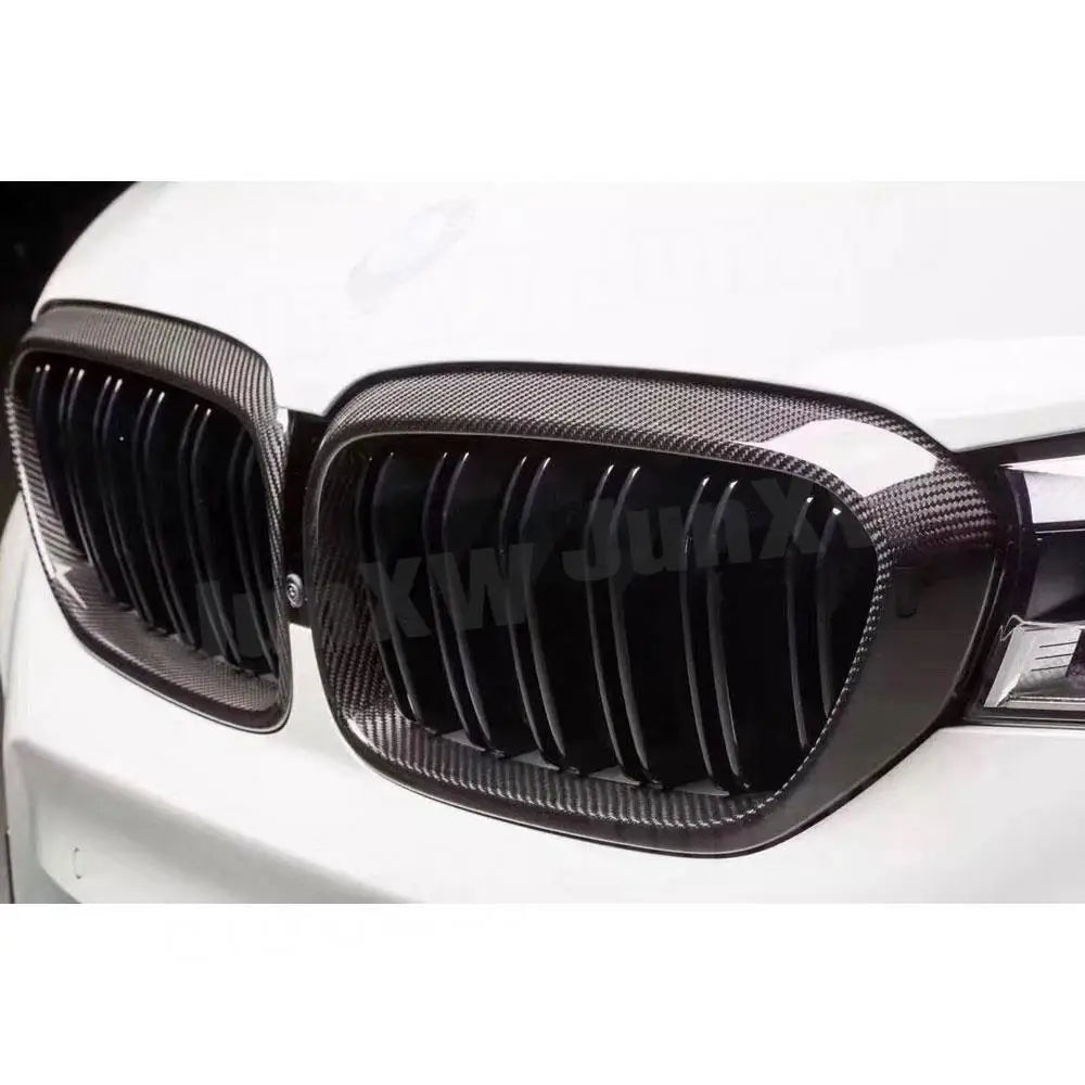 For BMW 5 Series G30 F90 Real Dry Carbon Fiber Front Bumper
