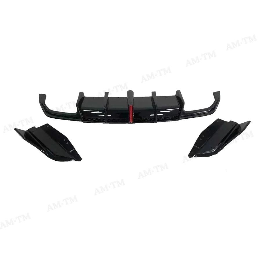 For BMW X1 U11 2023-2025 Bright Black Bumper Lip Spoiler