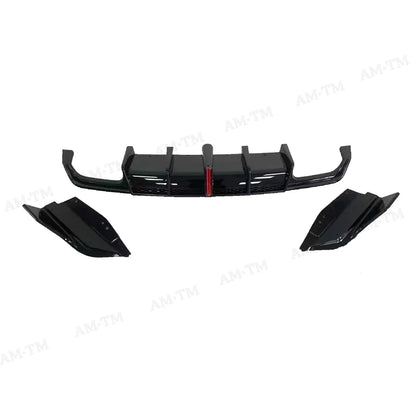 For BMW X1 U11 2023-2025 Bright Black Bumper Lip Spoiler