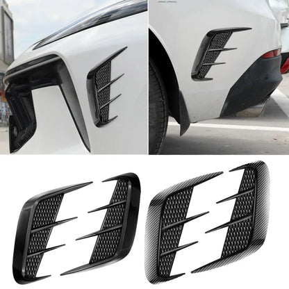 For Ferrari Carbon Fiber Fender Trim Sticker Shark Gills