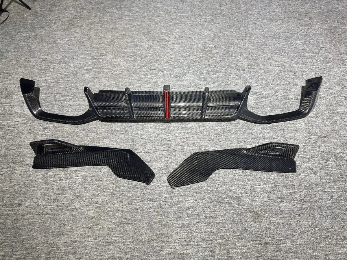 For BMW X4M Lci F98 2022+ Carbon Fiber Rear Bumper Diffuser