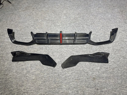 For BMW X4M Lci F98 2022+ Carbon Fiber Rear Bumper Diffuser