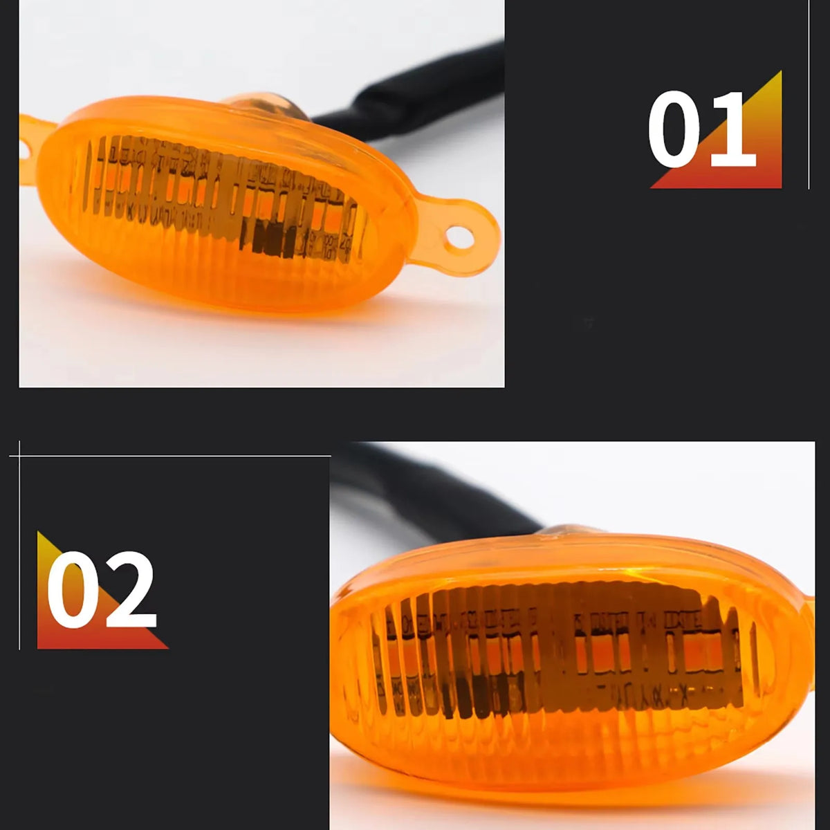 4X Grille Yellow Daytime Running Warning Pickup Truck Haze
