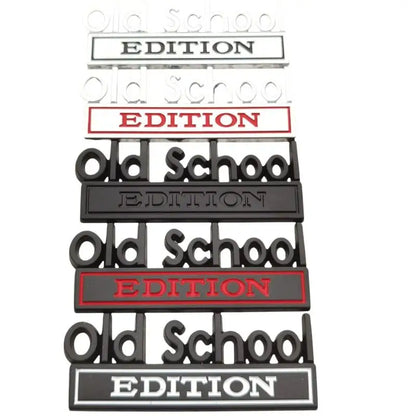 Old School Zinc Alloy Emblem 3D Metal Sticker Edition