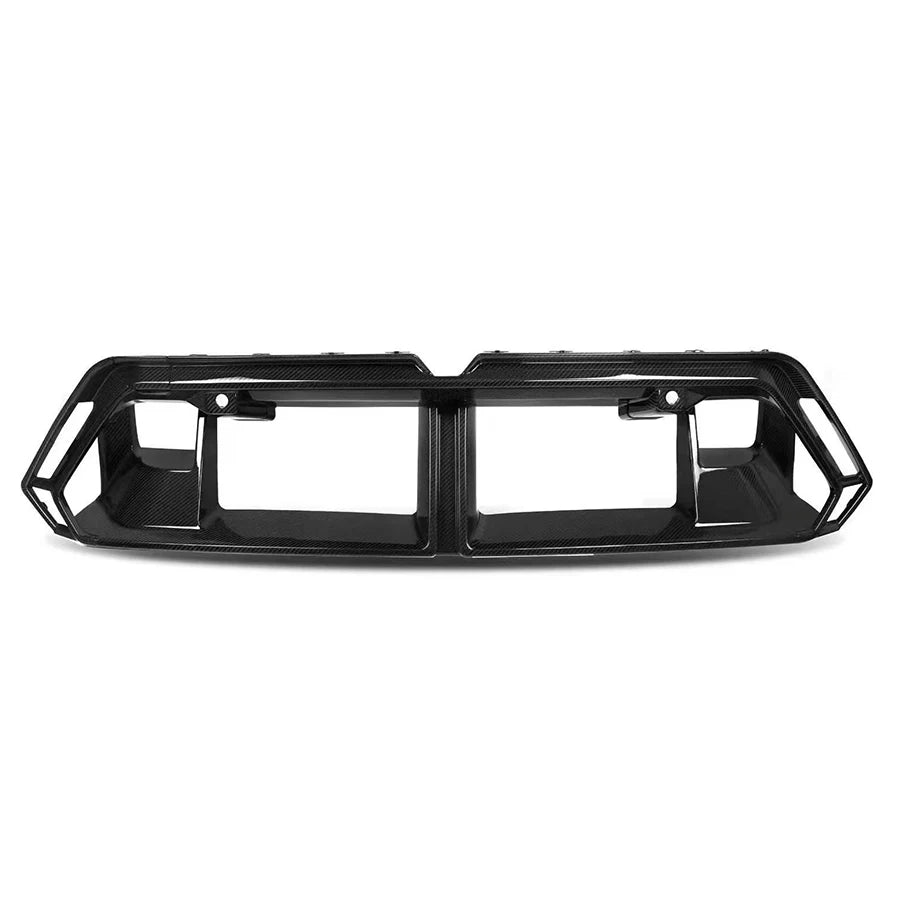 For BMW M5 G90 Dry Carbon Fiber Racing Grills Front Bumper Air