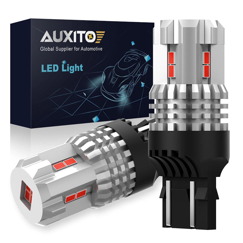 Auxito 2PCS T20 Red W21 5W 7443 7440 W21W