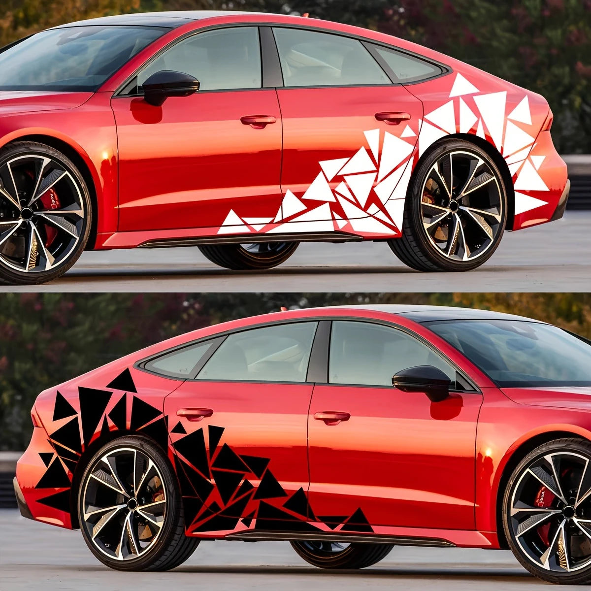 1PC Freestanding Triangles Graphics Sticker Decal SUV Truck