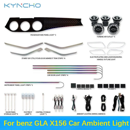 For Mercedes Benz Cla C117 Gla Suitable X156 Ambient Lighting