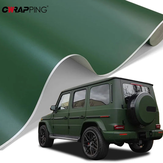 Body Matte Vinyl Film Sticker Dark Green Wrap Foil