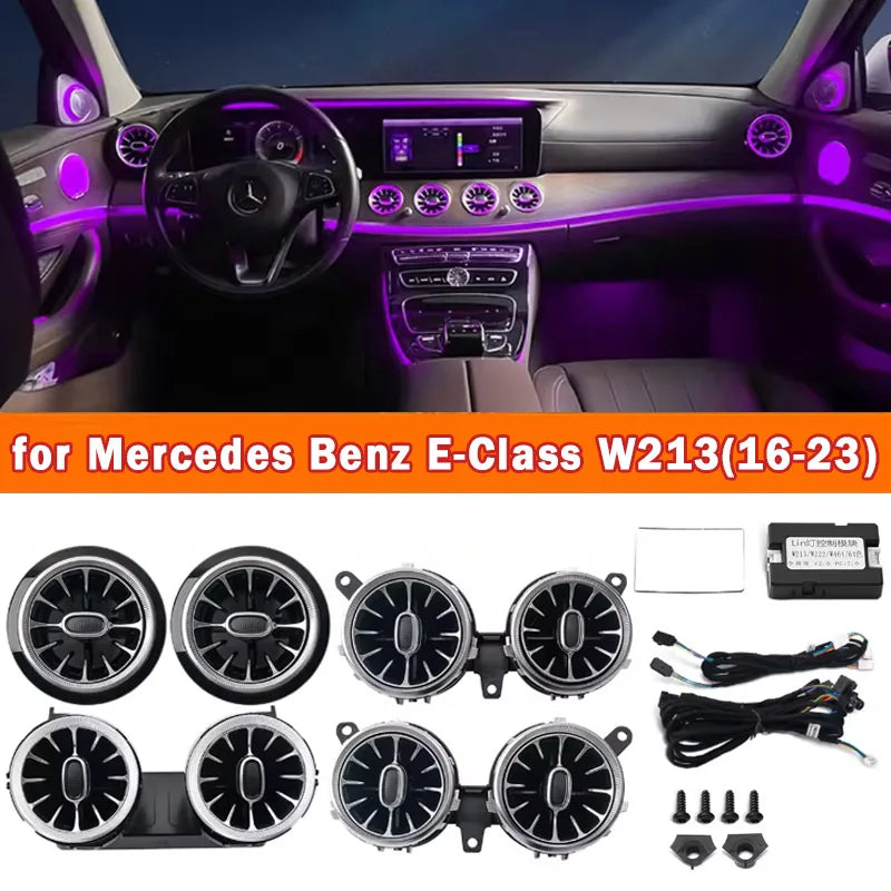 For Mercedes Benz W213 E-Class RGB Colours Air Vents Control