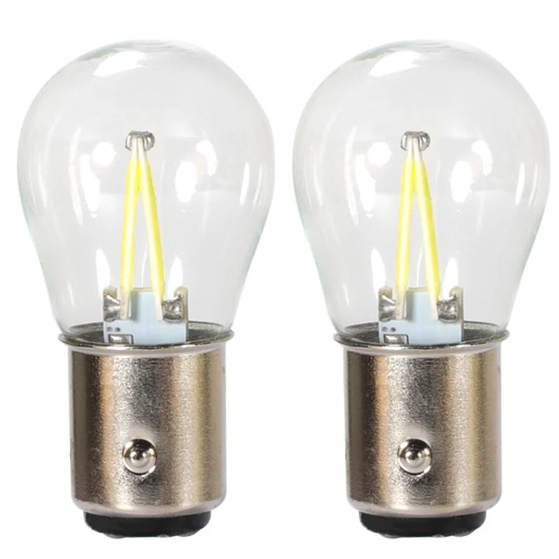 2X P21W ba15s 1156 1157 bay15d Bulb Socket Filament