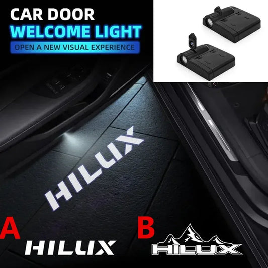 For Hilux Revo Gr Sport Pickup 2PCS Door Projector Ghost Shadow