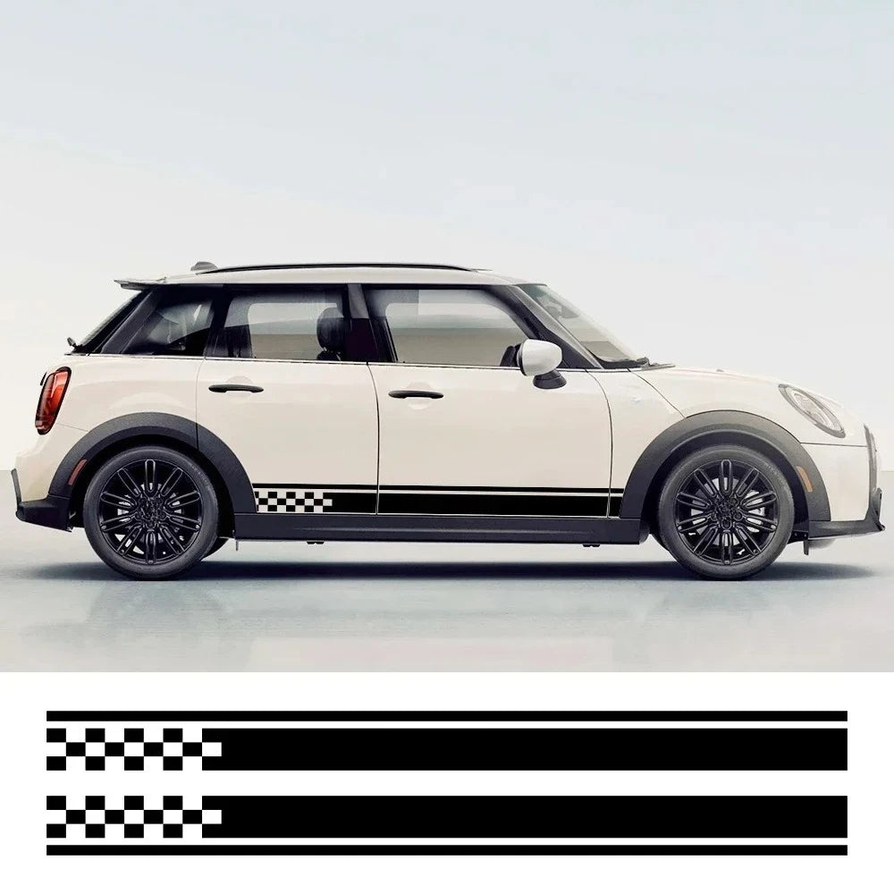 For MINI Cooper S One Jcw Side Stickers Stripes Racing Body