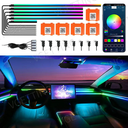 Vgetting In Ambient Dual Zone Symphony RGB Interior Acrylic