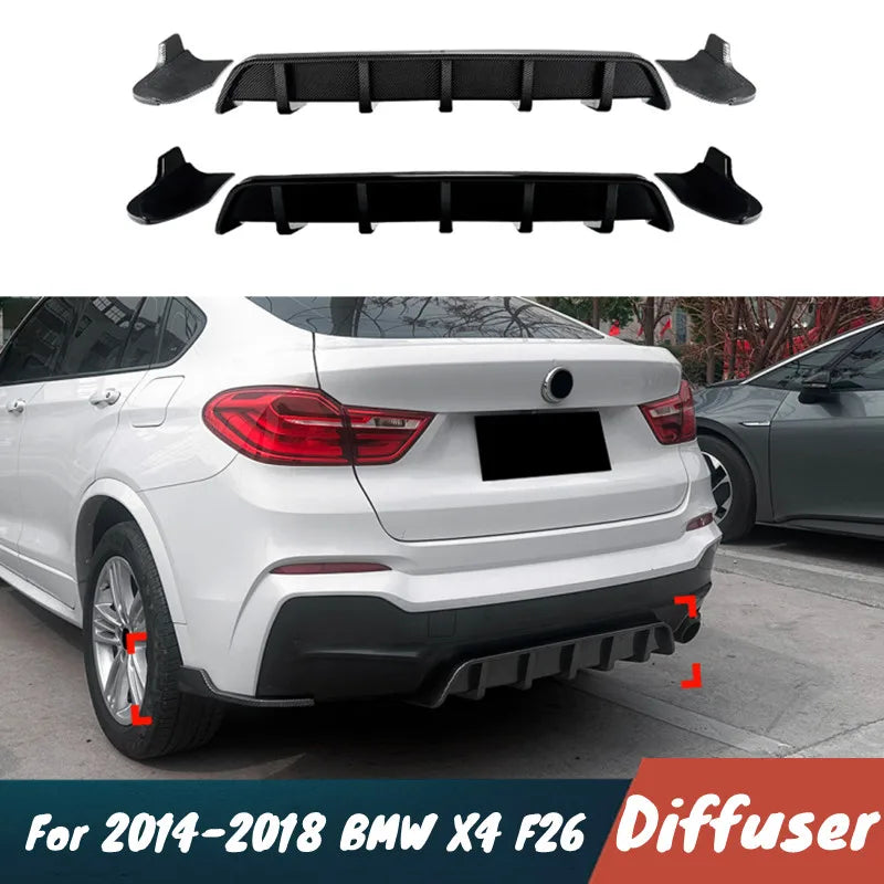 For BMW X4 F26 M Sport 2014-2018 Pp Materiai Rear Bumper