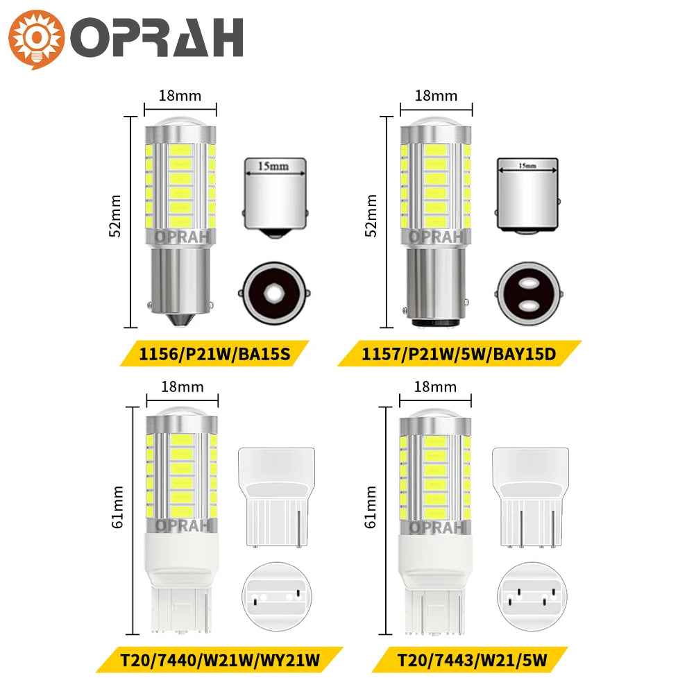 2PCS 1156 ba15s bau15s py21w 1157 P21 5W 7440