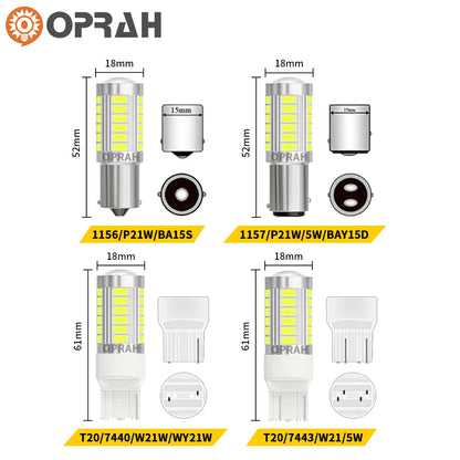 2PCS 1156 ba15s bau15s py21w 1157 P21 5W 7440