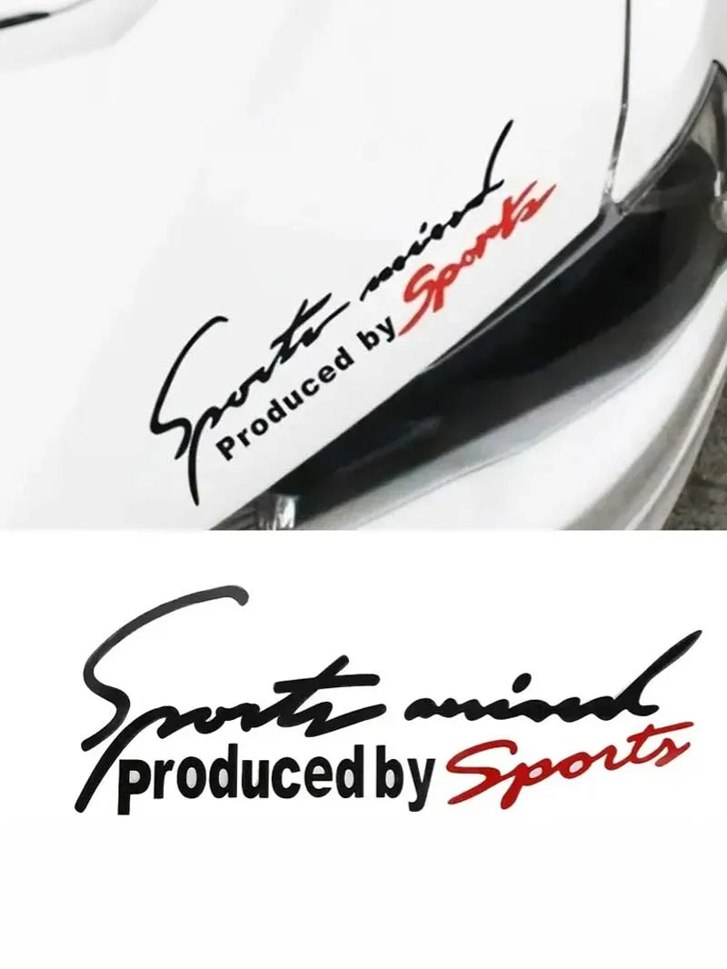 Eyebrow Sticker Sport Letter Sporty Body Decal Personalized Hood