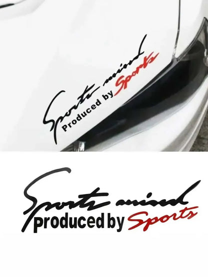 Eyebrow Sticker Sport Letter Sporty Body Decal Personalized Hood