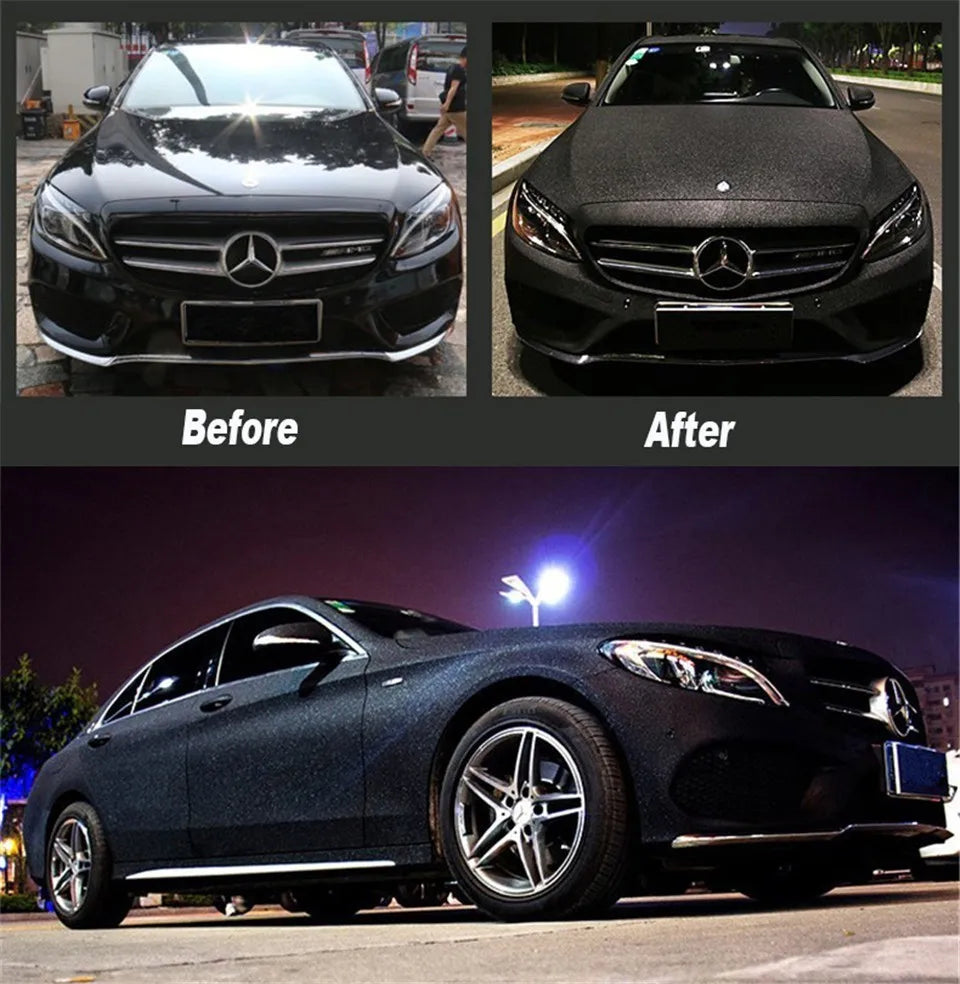 Diamond Sparkle Sandy Vinyl Wrap Film Leather Crocodile Wrapping