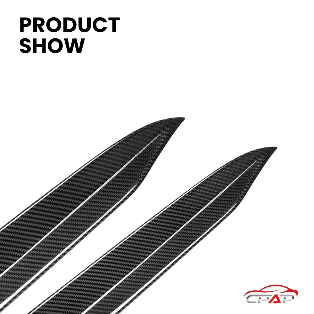 For BMW X6 G06 G60 Lci Real Dry Carbon Fiber Rear Window Inserts
