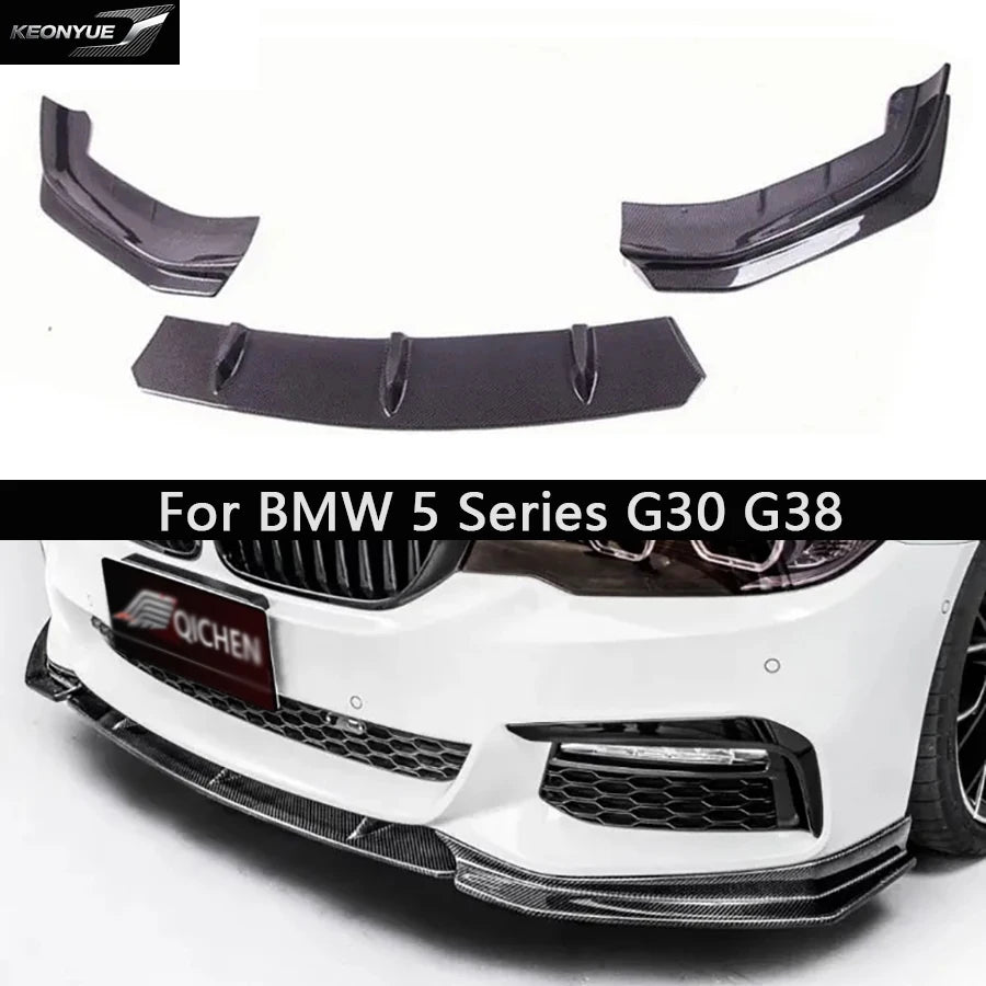 For BMW 5 Series G30 G38 530 540I Carbon Fiber Lip Front Bumper