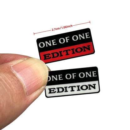 2PCS Set One Edition Sticker Waterproof Vinyl Decal Jdm