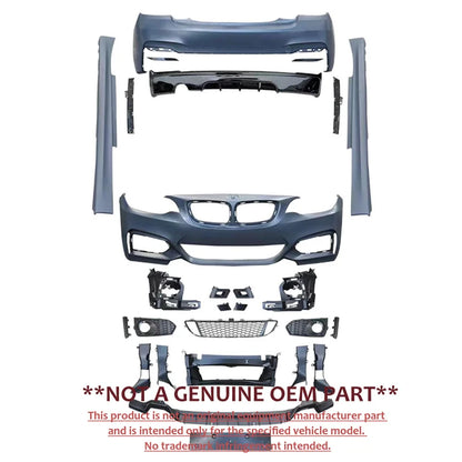 For BMW 2 Series F22 F23 Upgrade M Tech Sport Front Rear Bumper