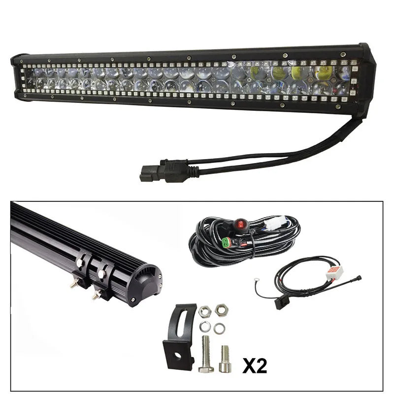 For Pickup ATV Utv Greenshuo Chasing Halo Multi Color 126W Inch