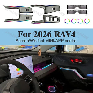 For RAV4 2026 Ambient Light LED Interior Atmosphere Kit Trim